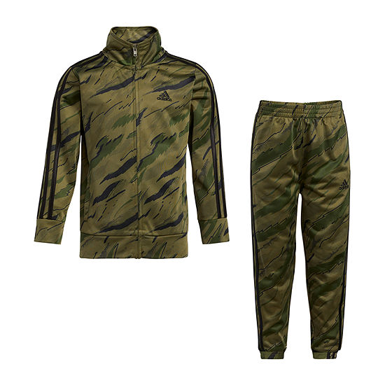 adidas Little Boys 2-pc. Camouflage Track Suit