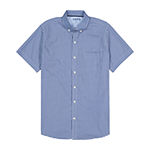 IZOD Mens Cooling Moisture Wicking Classic Fit Short Sleeve Button-Down Shirt