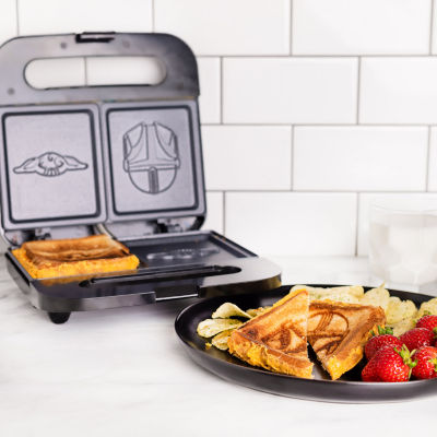 Star Wars The Mandalorian Sandwich Maker PPSRWMAN1, Color Black