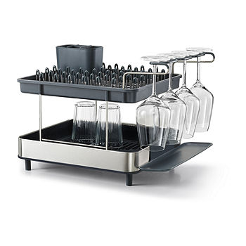 Metal Collapsible 2 Tier Dish Rack Duhome Finish/Color: Light Gray