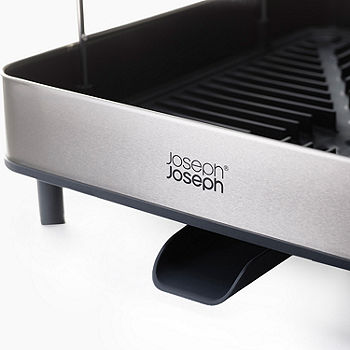 Joseph Joseph Excel Steel 2-Tier - Grey Dish Rack, Color: Gray