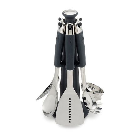 Joseph Joseph Elevate Steel Carousel - Stainless Steel 6-pc. Kitchen Utensil Set, One Size, Stainless Steel