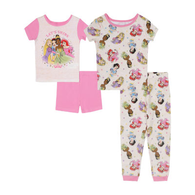 Disney Collection Toddler Girls 4 pc. Princess Pajama Set