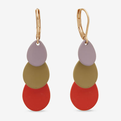 a.n.a Gold Tone Drop Earrings