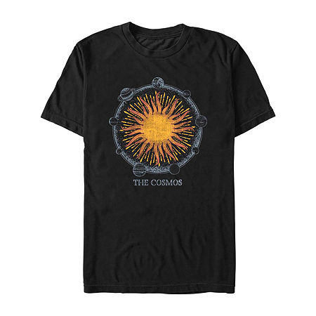 Novelty Mens Crew Neck Short Sleeve Regular Fit Graphic T-Shirt, Small, Black