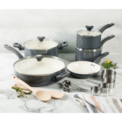 Martha Stewart Ceramic Non-Stick 19-pc. Cookware Set