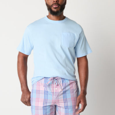 St. John's Bay Mens Short Sleeve Crew Neck Pajama Top