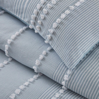 Harbor House Anslee Cotton Yarn Dyed 3-pc. Midweight Comforter Set