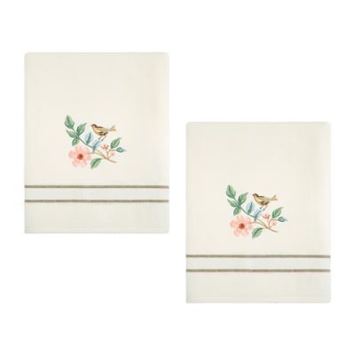 Avanti Pretty Birds 2-pc. Floral Bath Towel