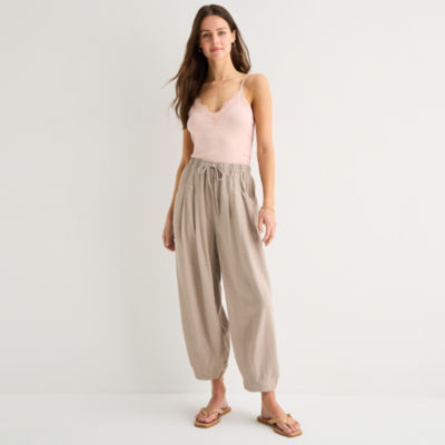 a.n.a Womens Cinched Pull-On Pant