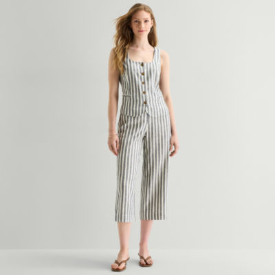 a.n.a Womens Wide Leg Cropped Pant