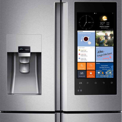 Samsung ENERGY STAR® Smart Wi-Fi Enabled 27.9 cu. ft. Family Hub™ 4-Door Flex French-Door Refrigerator