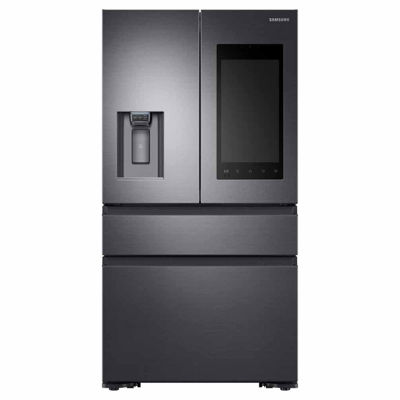 Samsung 22 cu. ft. Capacity Counter Depth 4-Door French Door Refrigerator with Family Hub™ Recessed Handles