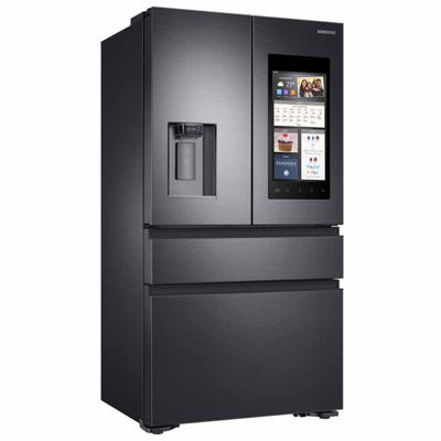 Samsung 22 cu. ft. Capacity Counter Depth 4-Door French Door Refrigerator with Family Hub™ Recessed Handles