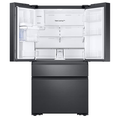 Samsung ENERGY STAR® Smart Wi-Fi Enabled 22.6 cu. ft. Counter-Depth 4-Door French-Door Refrigerator with Recessed Handles