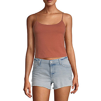 Arizona-Juniors Womens Cropped Bungee Cami - JCPenney