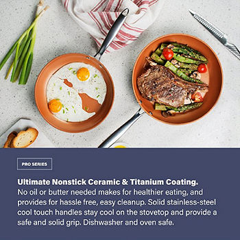 Gotham Steel 15-Piece Aluminum Ti-Ceramic Nonstick Cookware Set