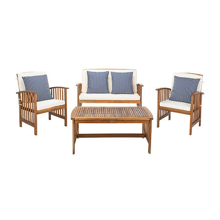 Rocklin 4 Pc Patio Set, One Size, Brown