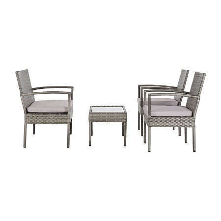 Bassey Patio 4-pc. Conversation Set, One Size, Gray