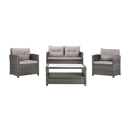 Vellor Patio 4-pc. Conversation Set, One Size, Gray