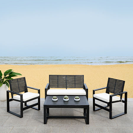 Ozark Patio Collection 4-pc. Conversation Set, One Size, Black