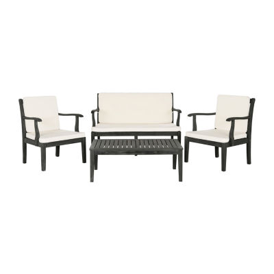 Safavieh Fresno Patio Collection 4-pc. Conversation Set Weather Resistant