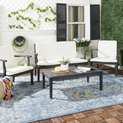 Safavieh Fresno Patio Collection 4-pc. Conversation Set Weather Resistant