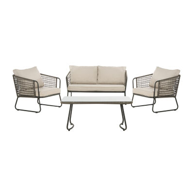 Benjin Patio Collection 4-pc. Conversation Set Weather Resistant