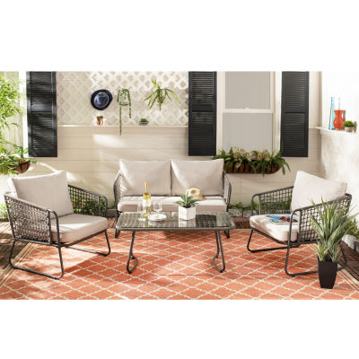 Benjin Patio Collection 4-pc. Conversation Set Weather Resistant