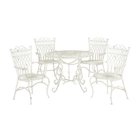 Thessaly Patio Collection 5-pc. Weather Resistant Round Dining Set, One Size, White