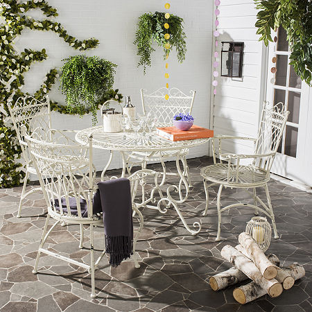 Thessaly Patio Collection 5-pc. Weather Resistant Round Dining Set, One Size, White