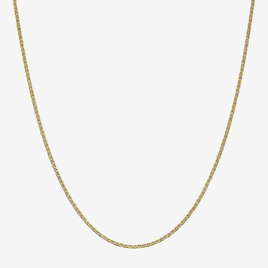 14K Gold 24 Inch Solid Anchor Chain Necklace
