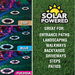 Bell + Howell Solar Powered Mosaic Disk Light with Auto On/Off Lighting and Weatherproof - 8 Pack
