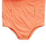 Thereabouts Little & Big Girls Round Neck Short Sleeve Adaptive Bodysuit