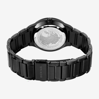 Bering Mens Black Stainless Steel Bracelet Watch 11740