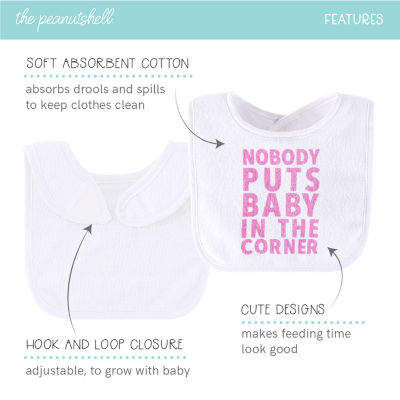 The Peanutshell Girls 18-pc. Lightweight Bib