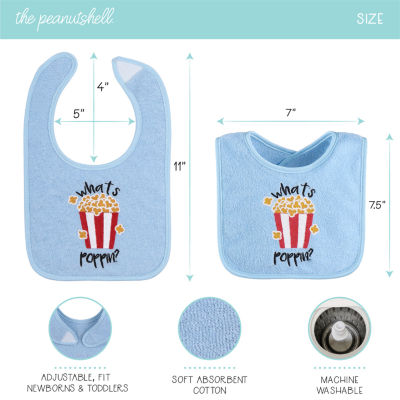 The Peanutshell Boys 18-pc. Lightweight Bib