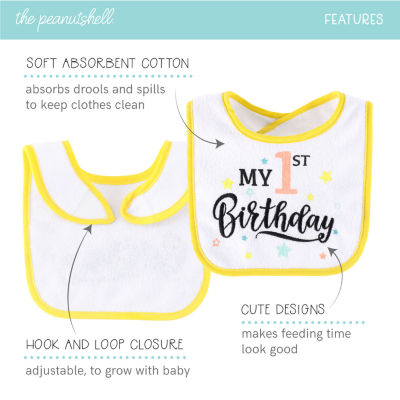 The Peanutshell Boys 18-pc. Lightweight Bib