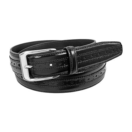 Florsheim Boselli Mens Belt, 38, Black