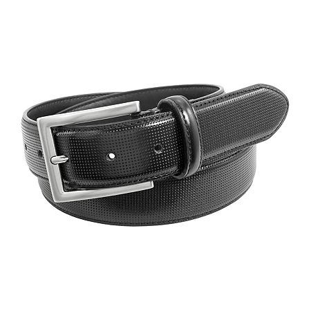 Florsheim Sinclair Microperf Mens Belt, 34, Black