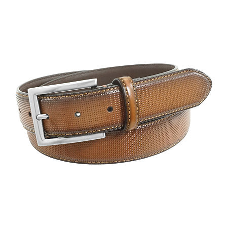 Florsheim Sinclair Microperf Mens Belt, 36, Brown