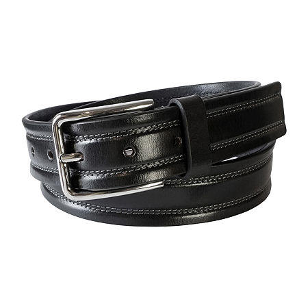 Florsheim Quinn Mens Belt, 36, Black