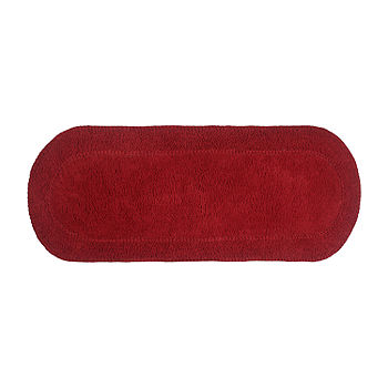 HOME WEAVERS INC Radiant Collection 21 in. x 54 in. Red Cotton