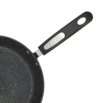THE ROCK by Starfrit Fry Pan with Stainless Steel Handle (12) (Black)  Model