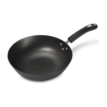 Starfrit Cast Iron 12 Non-Stick Wok, One Size, Black