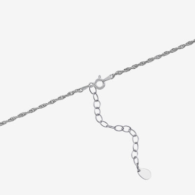 Womens Enhanced Blue Turquoise Sterling Silver Pear 18 Inch Pendant Necklace