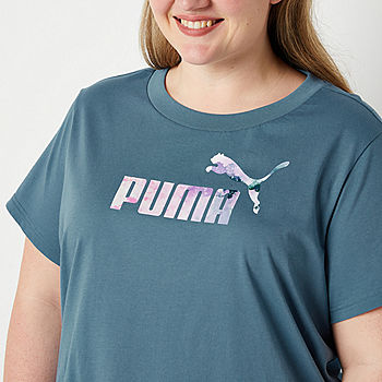 Puma Mommy & Me Plus Womens Crew Neck Short Sleeve Graphic T-Shirt -  JCPenney