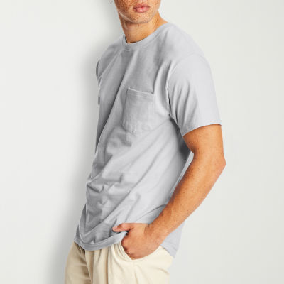 Hanes 2-Pack Heavyweight Unisex Adult Crew Neck Short Sleeve Active 2-pc. T-Shirt