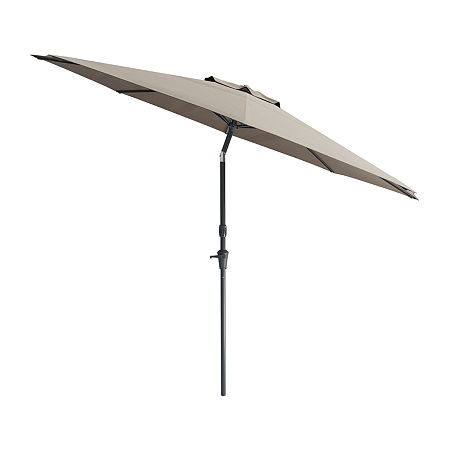 Wind Resistant Tilting Patio Umbrella, One Size, Gray