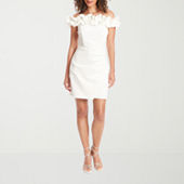 Premier Amour Womens Short Sleeve Evening Gown